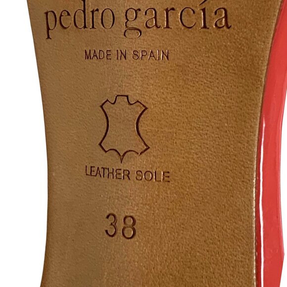 Pedro‎ Garcia  Cecily Patent Leather Ankle Wrap Heeled Sandals - Picture 5 of 11